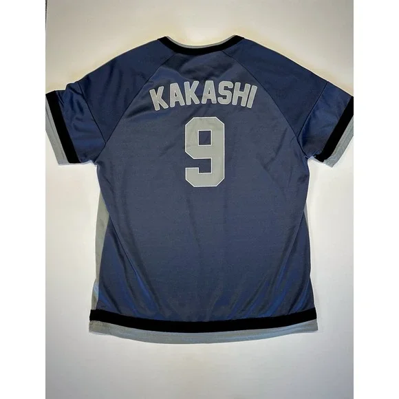 Box Lunch Naruto Anbu Black Ops Jersey. KAKASHI #9 Great Condition Size Medium - Picture 2 of 2
